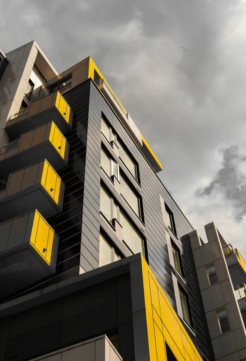 Contemporary commercial building exterior