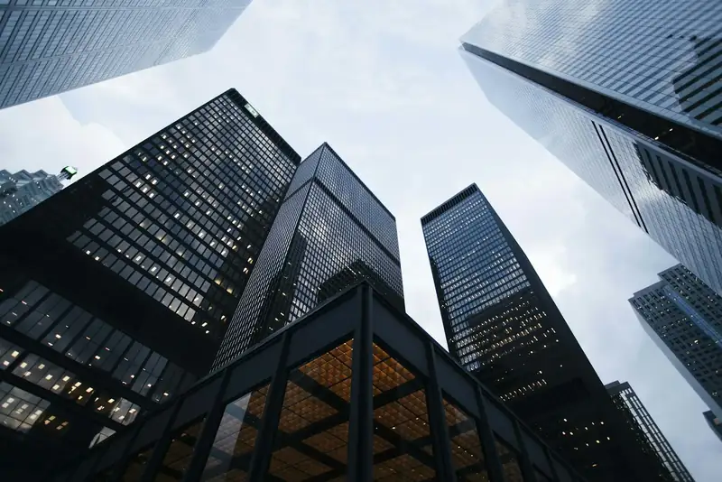 Commercial towers in a city centre