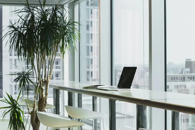 Hard floor running through an office corridor
