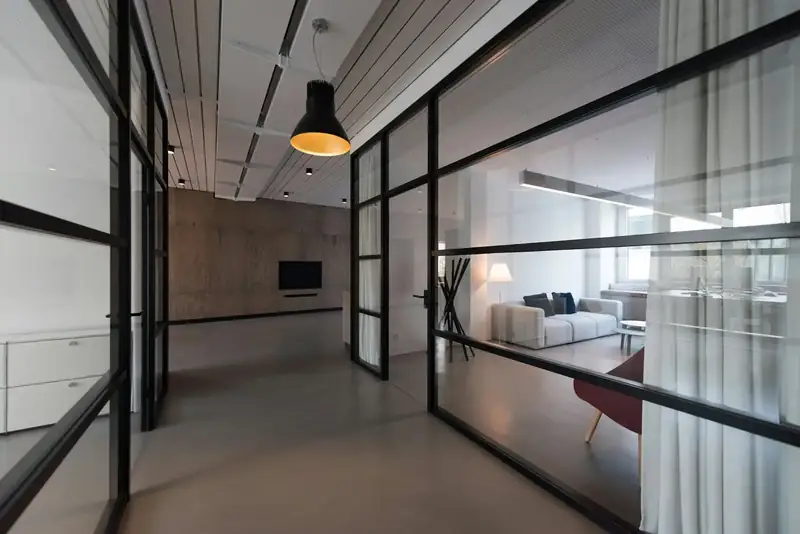 Commercial workstations in an open office