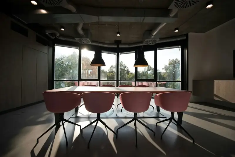 Commercial reception in a managed building